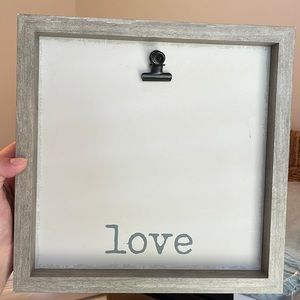 Love Picture Frame with Clip